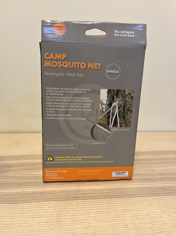 CAMP MOSQUITO NET 59" x 32" x 78” POLYESTER MESH ULTRALIGHT CAMPING BACKPACK