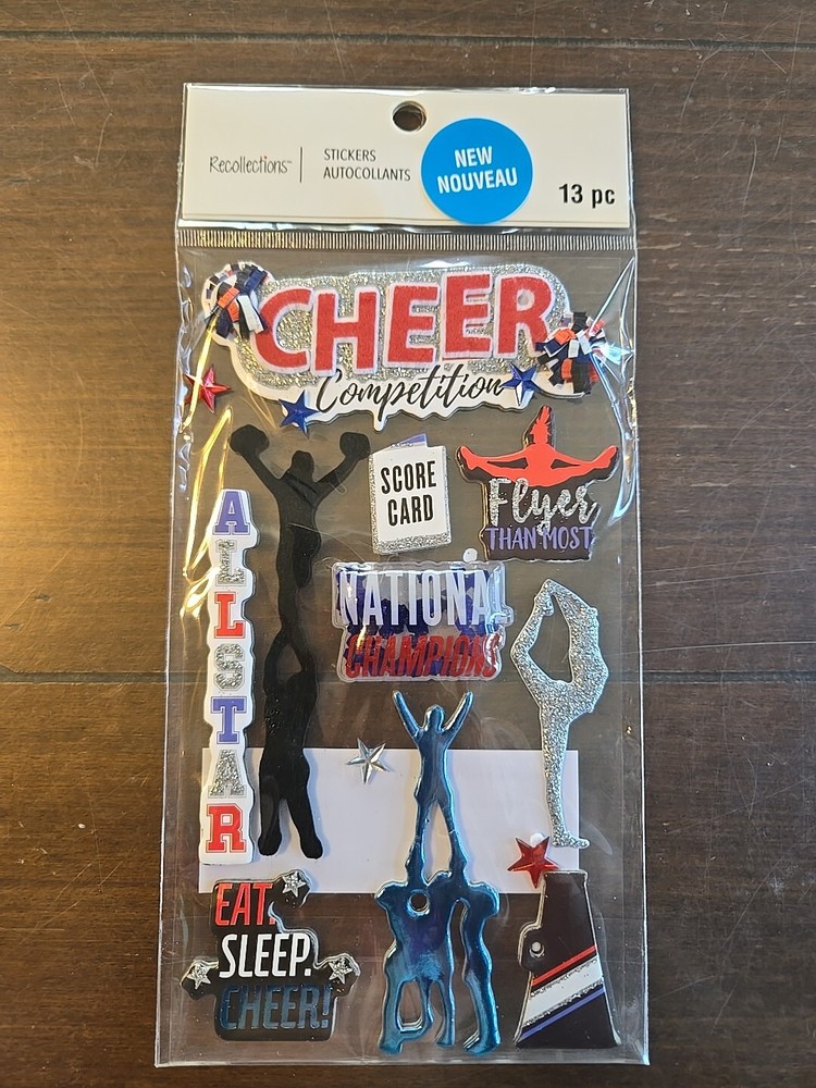 Recollections CHEER COMPETITION Scrapbooking Stickers