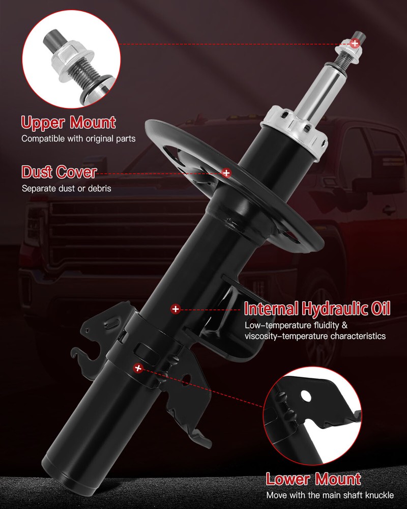 For Chrysler 200 2015-2017 Front Struts & Rear Shocks Full Set Left Right