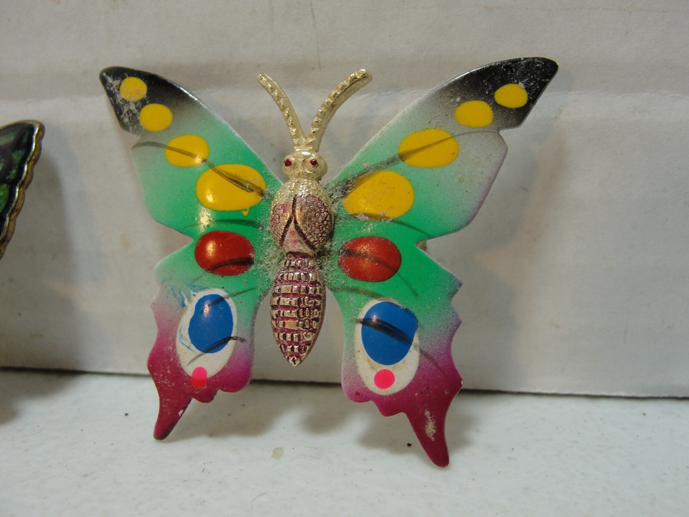 2 Butterfly Lapel Pins