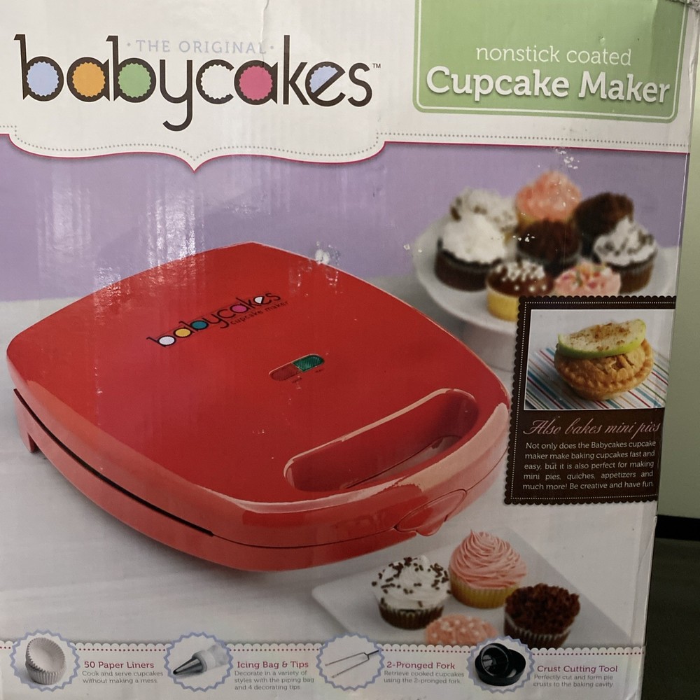 Baby cakes Nonstick Coated Cupcake Maker Red @81