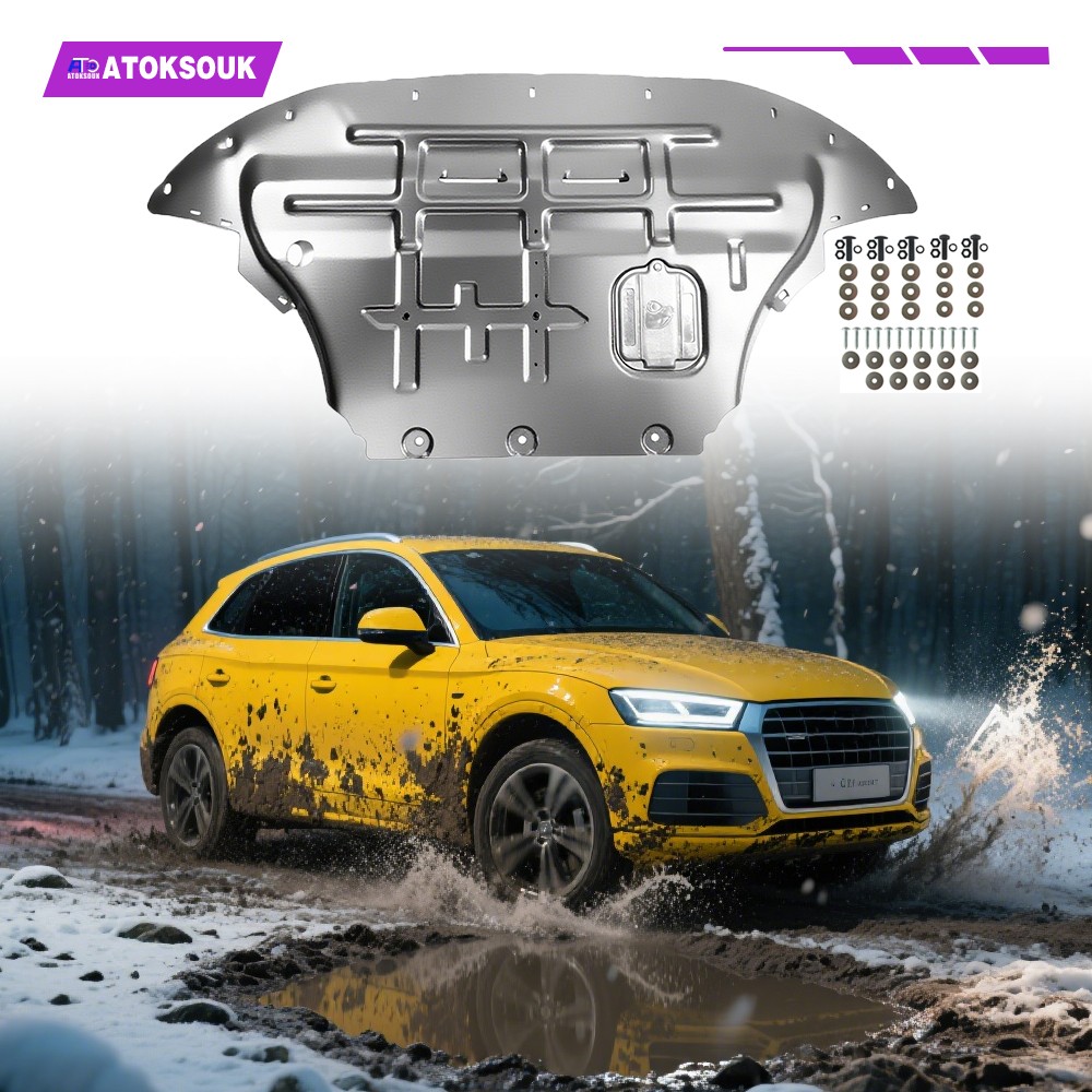 Steel Engine Splash Shield For Audi Q5 2009-2017 Under Engine Cover Guard
