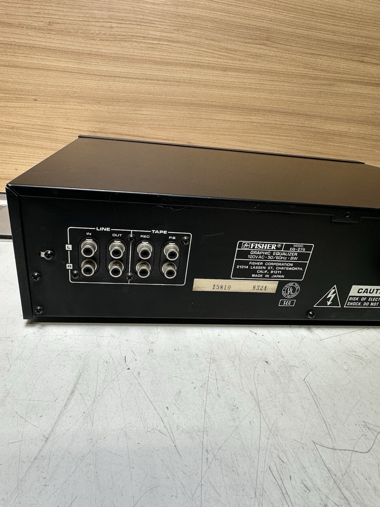 Fisher Studio Standard EQ-275 Graphic Equalizer (please Read)
