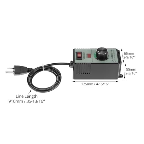 AC Motor Speed Controller,120V 15A 4000W Fan Speed Variable Speed Controller