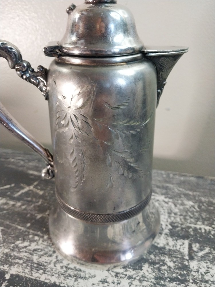 Antique Benedict Silverplate Creamer, Mini Teapot