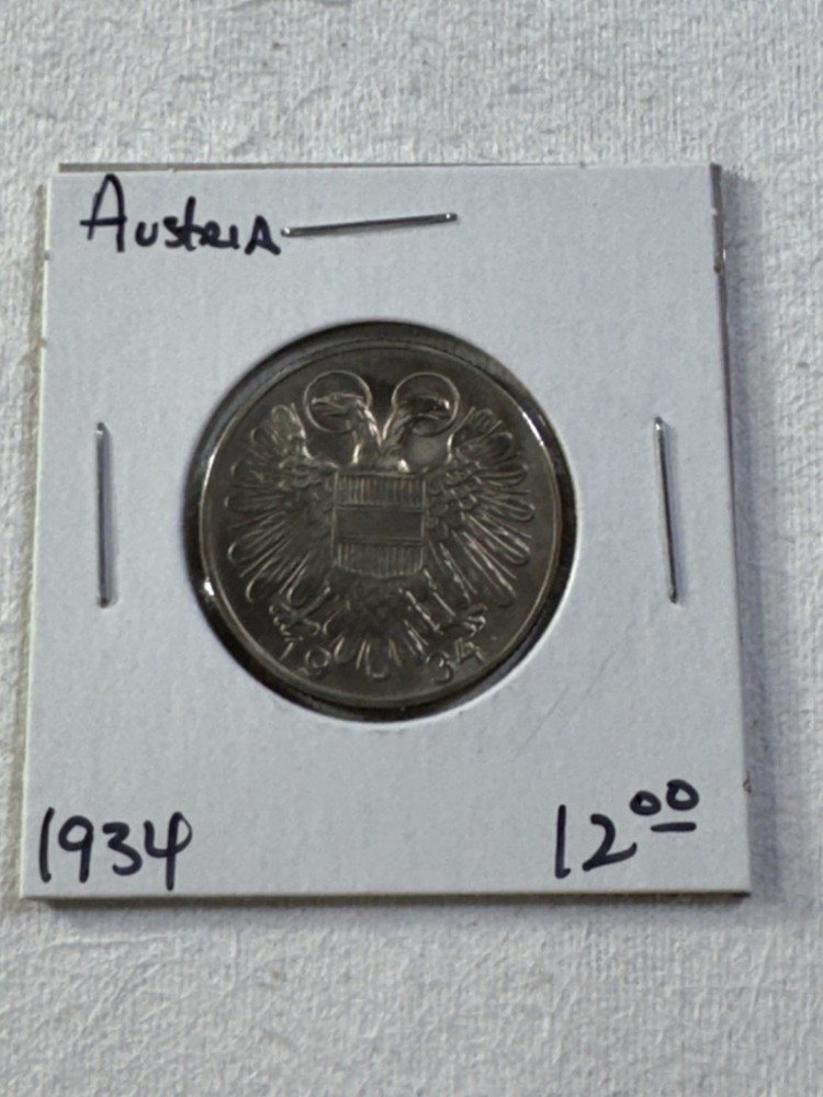 1934 Austria 1 Schilling Coin