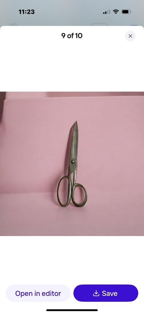 Antique Scissors ~ 1900s~ Industrial Style ~ Large Iron Tailor’s Scissors