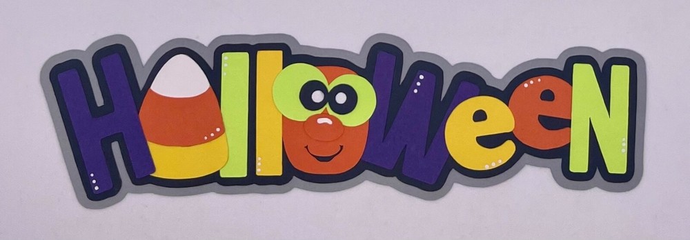 Halloween - Paper Piecing Scrapbook Embellishment Die Cuts