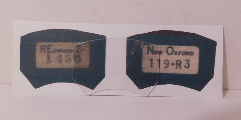2 New Card Inserts w/1 New Celluloid Plastic Window for a Transmitter Attachment