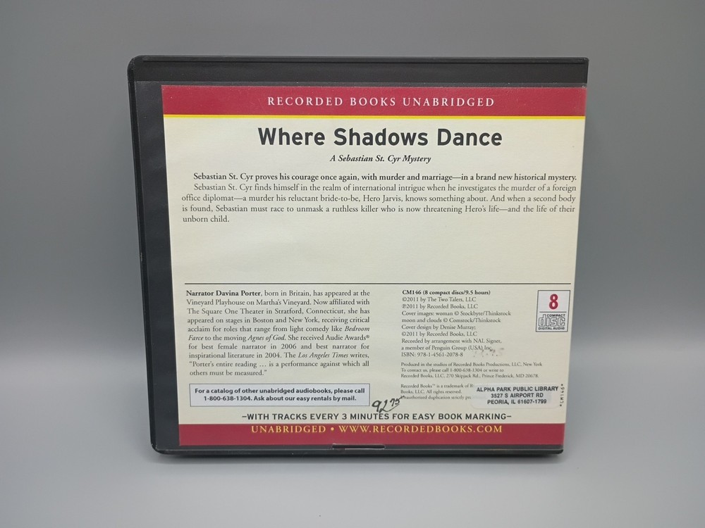 Where Shadows Dance C.S. Harris 8 CD Audiobook 2011