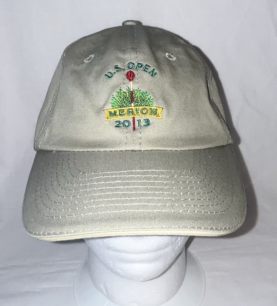 US Open 2013 Merion USGA Beige Cap Hat  Adjustable