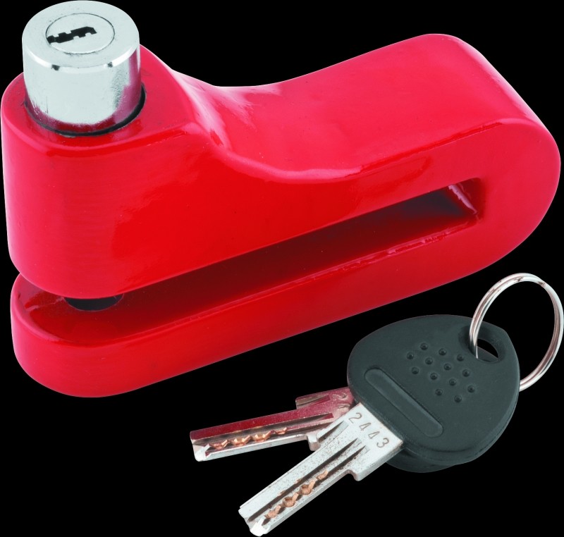 BikeMaster Bully Lock Disc Lock 10mm - Red 132249