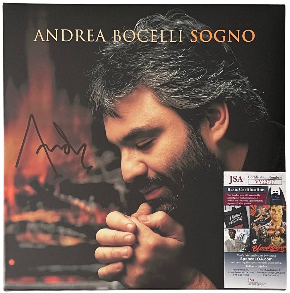 Andrea Bocelli Signed Sogno Vinyl Record JSA COA VV22717