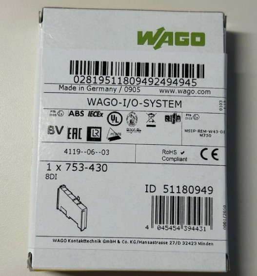 New In Box WAGO 753-430 PLC Module 753-430 753-430