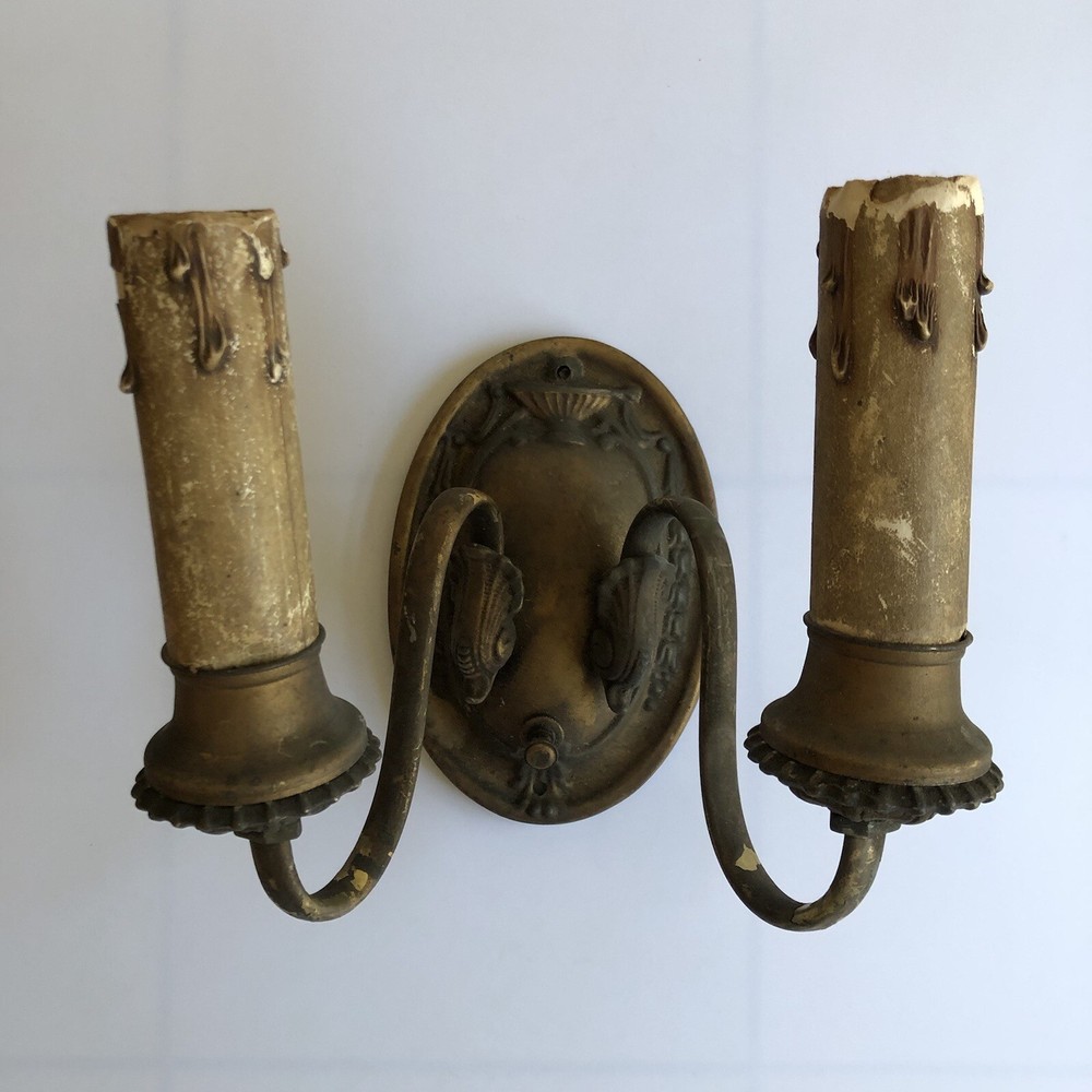ANTIQUE VINTAGE SCONCE LIGHT FIXTURE ORIGINAL Lighting