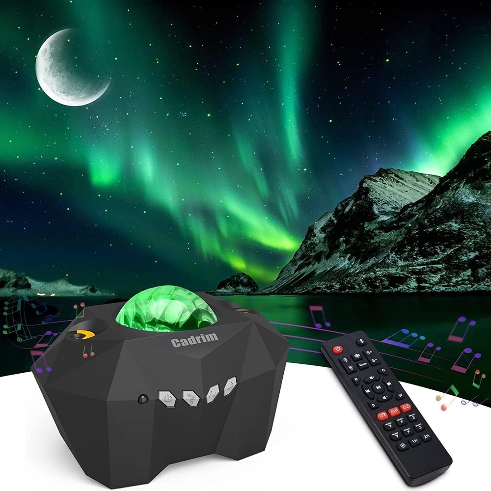 Multi-Color Galaxy Projector with Bluetooth - Dreamlike Night Light for Parties