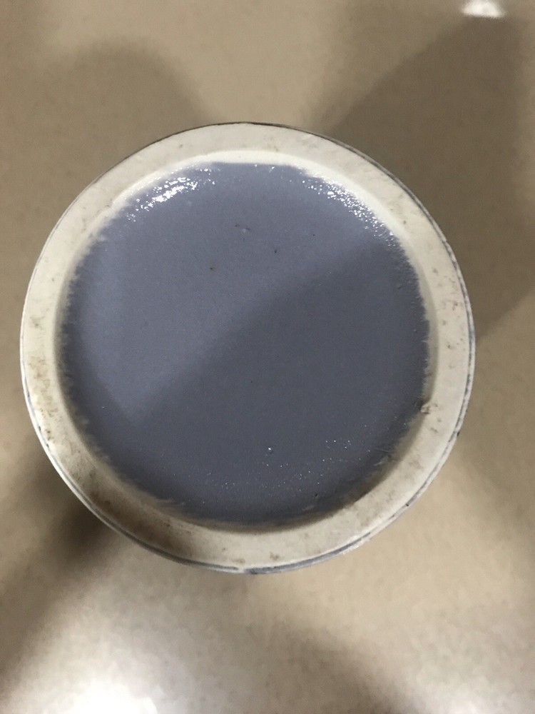 Gray and White Abstract Design Vase