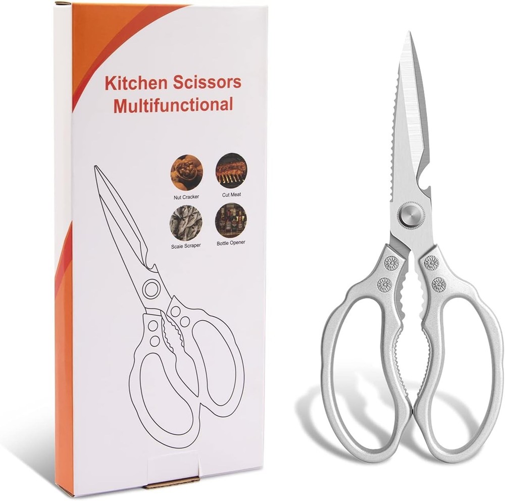 Kitchen Scissors, Multi-Purpose Kitchen Shears, Heavy Duty Dishwasher Safe Fo...