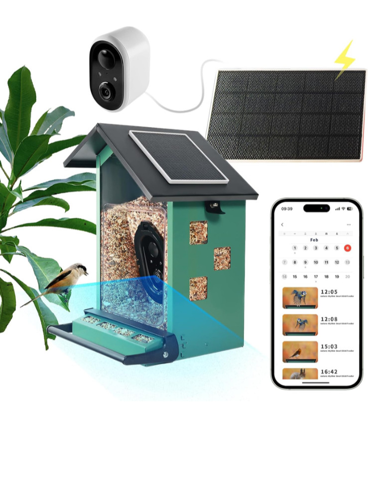 Bird Feeder Squirrel-Proof Bird Feeder With camera/ +EXTRA CAMERA/READ