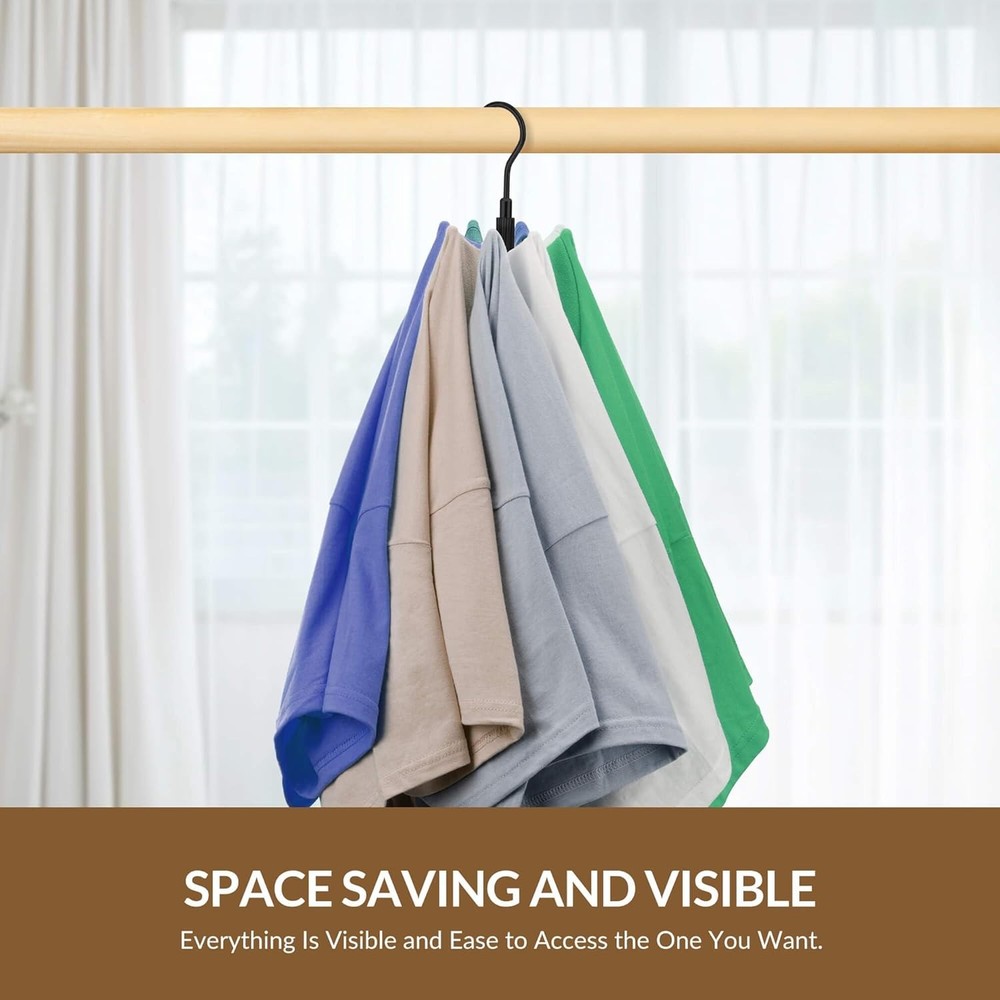 Space Saving Hangers for Clothes,Rotatable Sturdy Shirt Hangers