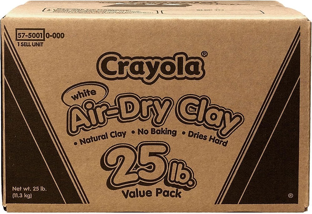 Versatile White Modeling Clay for Kids - 25 lbs for Creative Projects