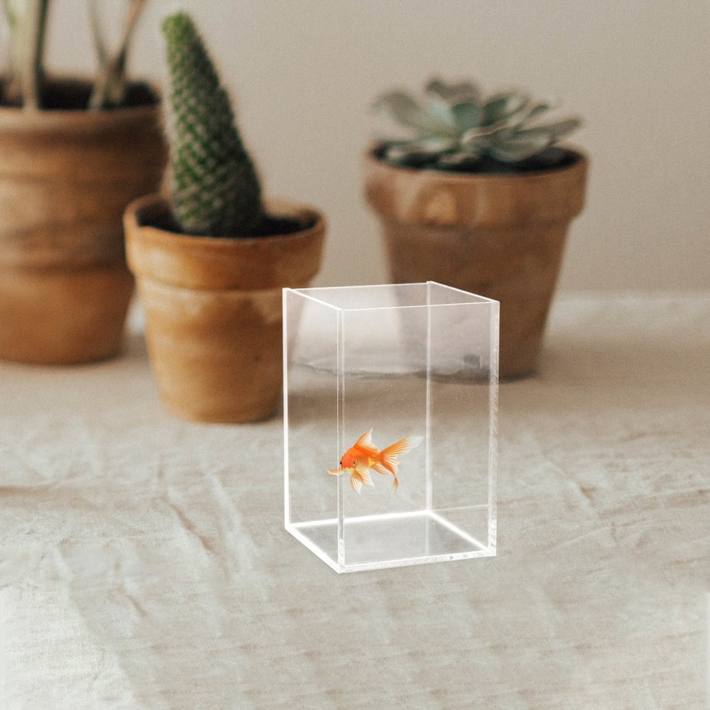 Betta Tank Acrylic Fish Tank Office Decor Desktop Study Room