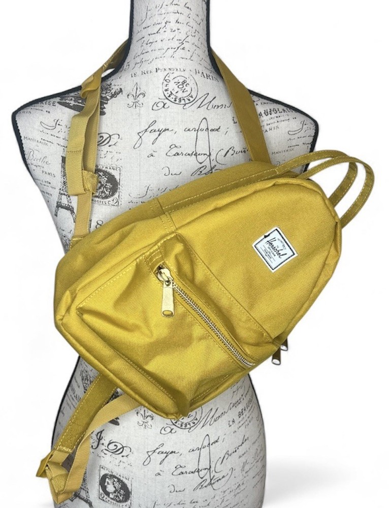 Herschel Supply Co Small Backpack Solid Mustard Yellow EUC *Read Description*
