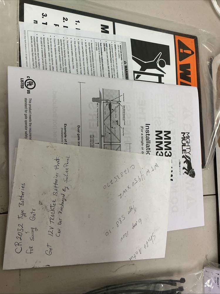 Mighty Mule MM371W Automatic Gate Opener, Smart and Solar Single, Black