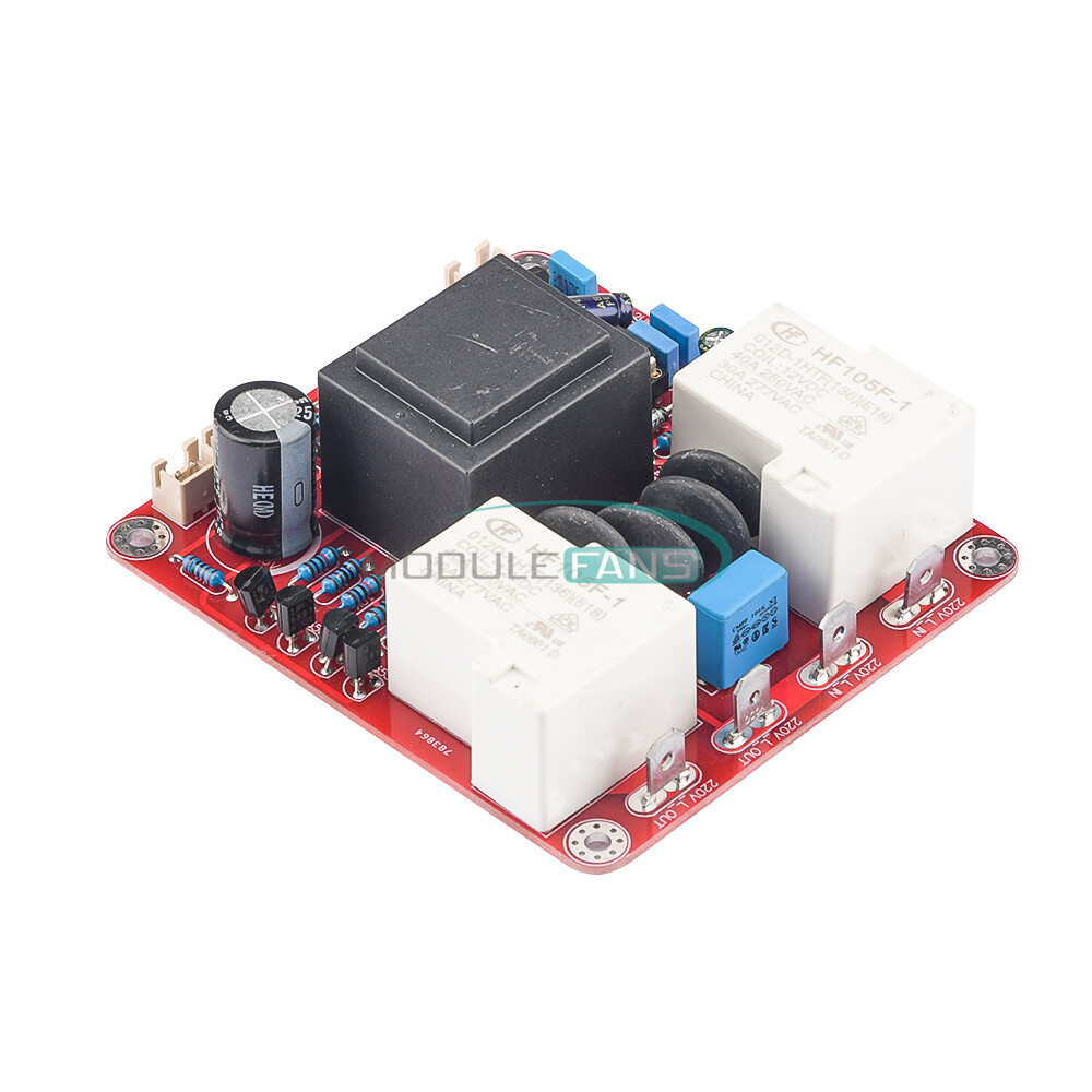Class A High Power Amplifier Power Delay Soft Start Temperature Protection Board