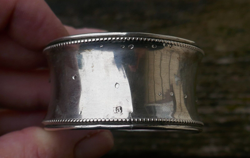 Antique German .800 Fine Silver Napkin Ring