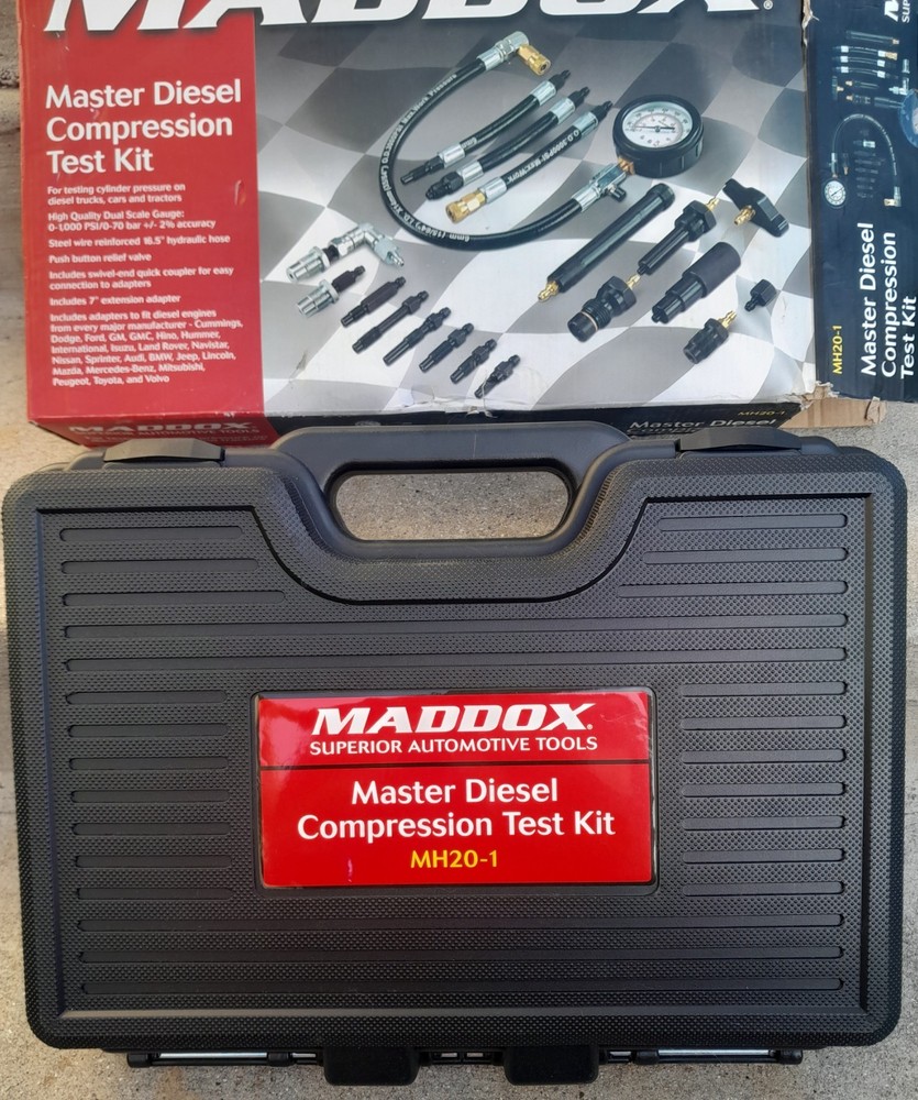 Maddox Master Diesel Compression Test Kit MH20-1 Complete with Case 57588