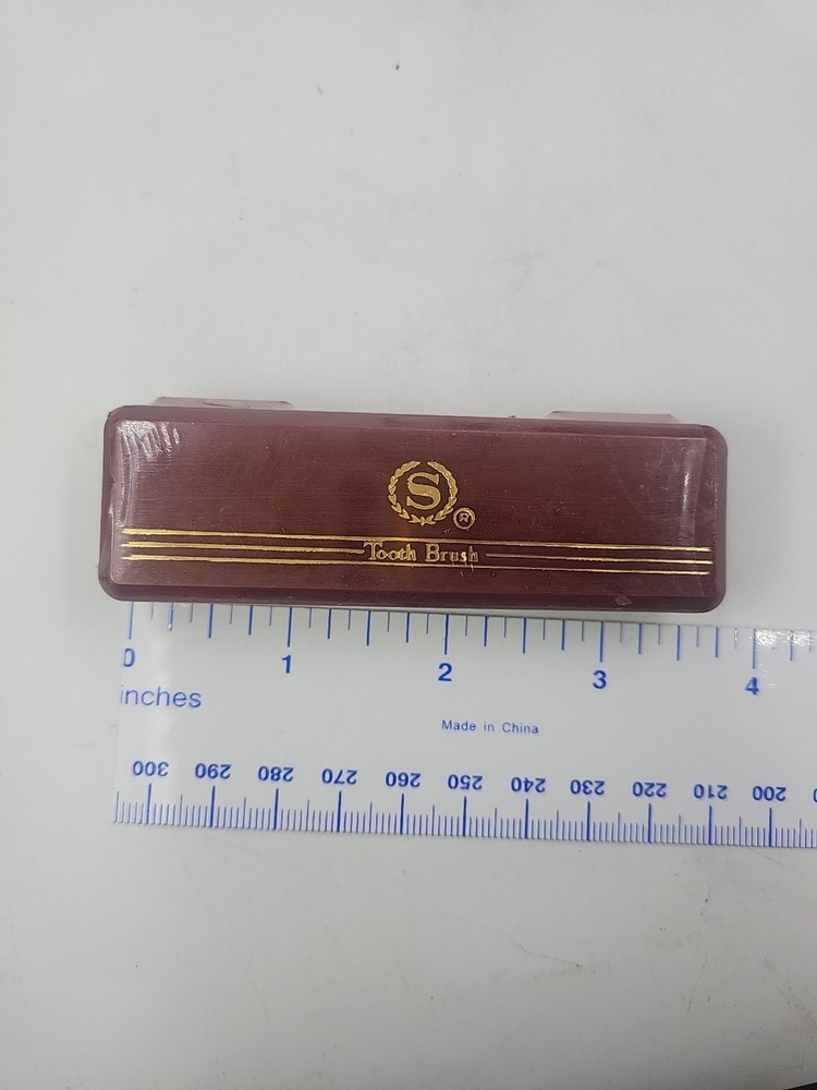 1950's ? Sheraton Complimentary Tooth Brush Plastic Case SEALED
