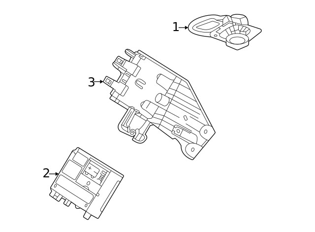 Genuine GM Communication Interface Module Bracket 84597372