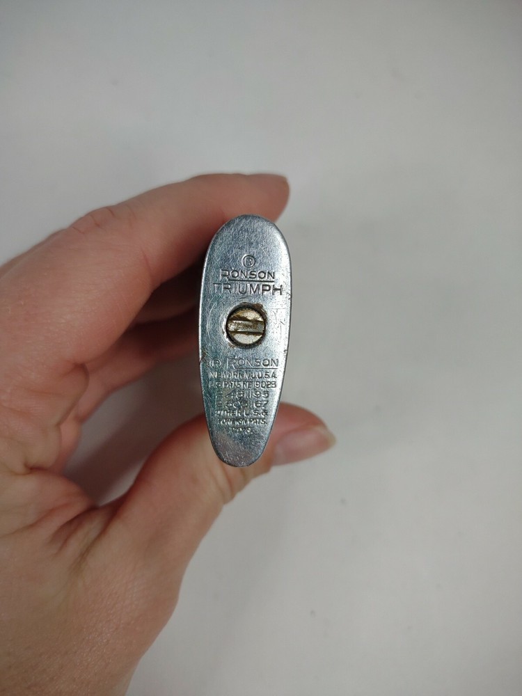 Vintage Ronson Triumph lighter Silver Not Engraved Blank