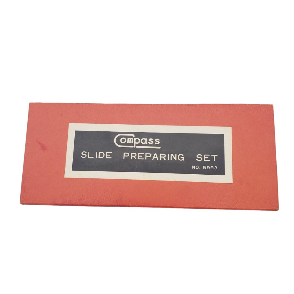 Compass Slide Preparing Set No. 5993 Microscope Glass Science Kit VTG