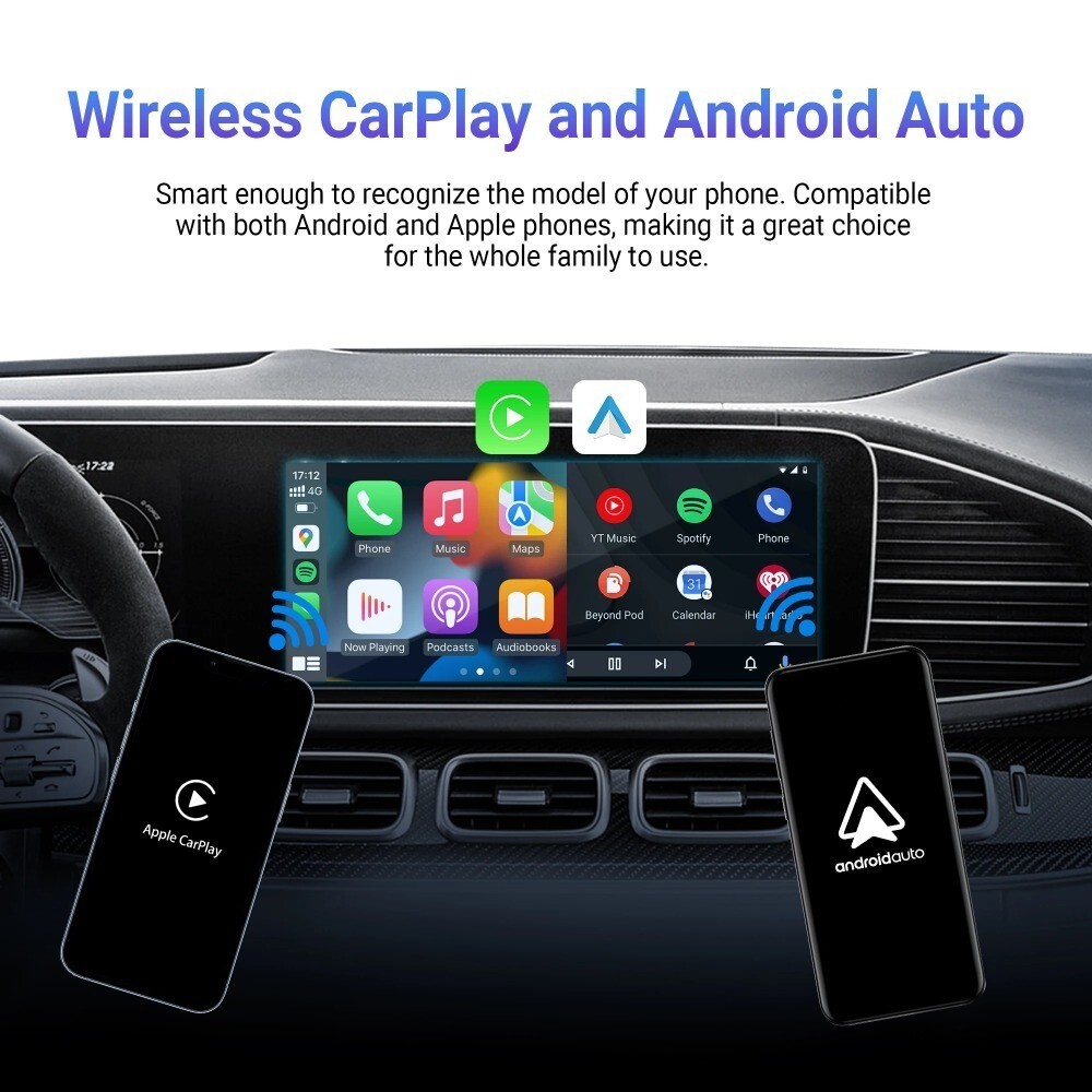 Play2Video Pro Multimedia Player Wireless Carplay & Android Auto, iOS & Android