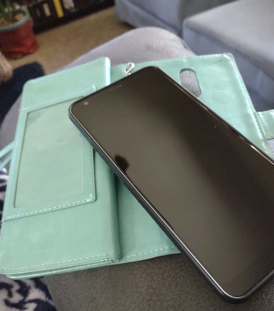 lg stylus 4 cell phone q710al with phone case