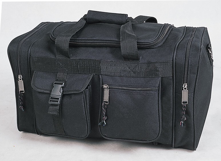 Duffle Bag With Padded Adjustable Strap, Foldable Travel Duffel Bag 5 Pockets