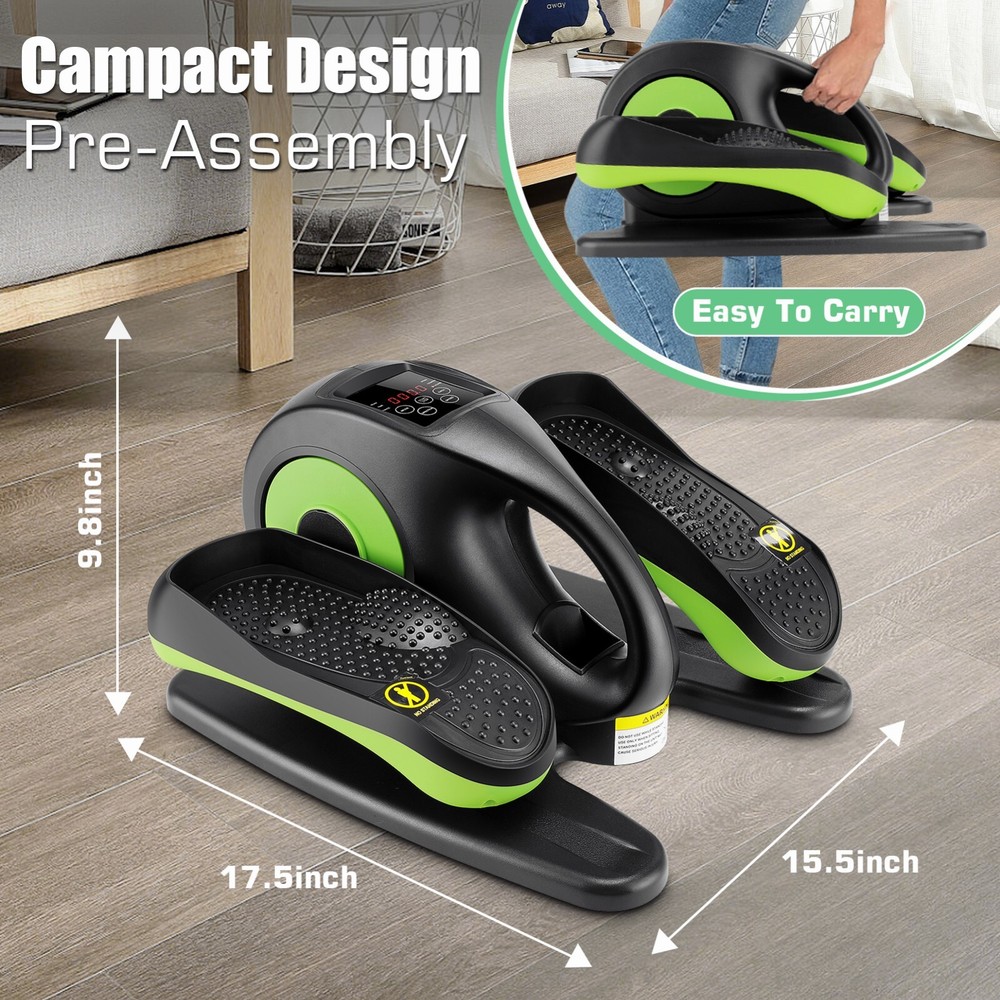 Portable Electric Elliptical Machine Under Desk Leg Exerciser Fully Assembled US