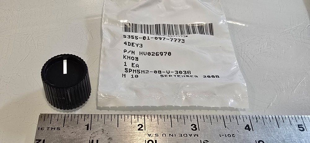 (5) EVANS TEMPCON MICHIGAN LLC KNOBS HV02970 5355-01-097-7773