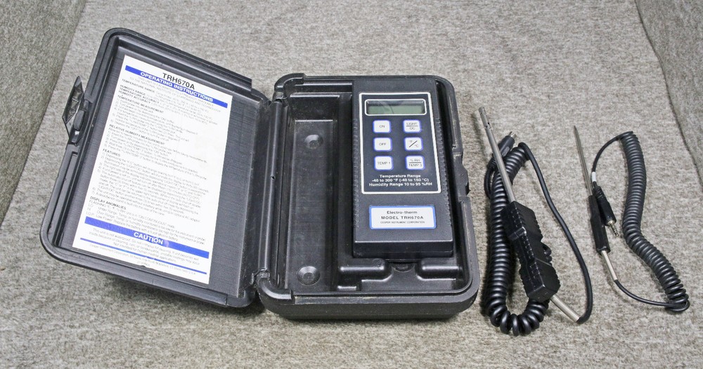 Cooper Electro Therm TRH670A Temperature & Humidity Meter