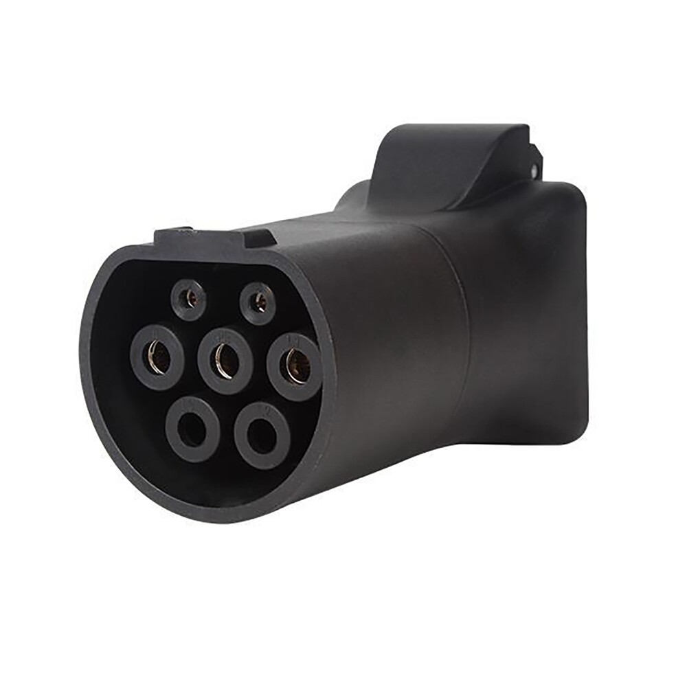 16A Electrical Connector Adapter Portable EV Plug Type 2 Female To Schuko Socket