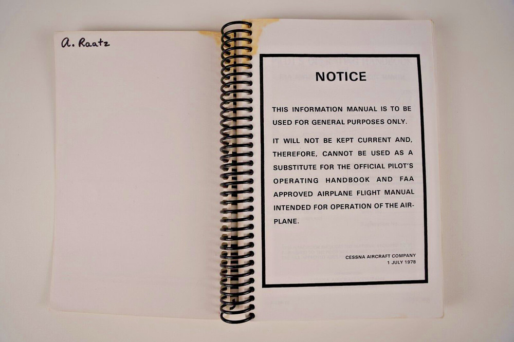 1979 Cessna 172N Skyhawk Information Manual