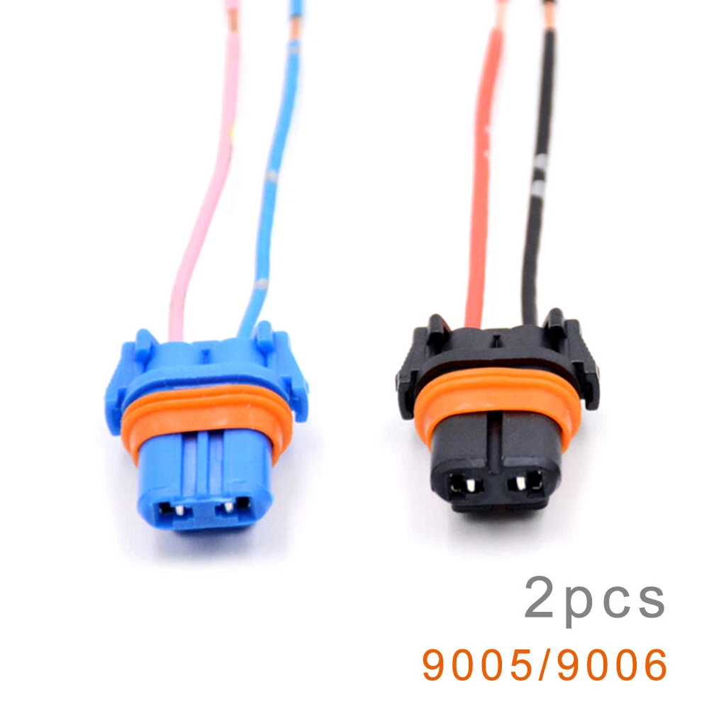 2pcs 9005 9006 Adapter Wiring Harness Socket for Headlight Fog Light Universal