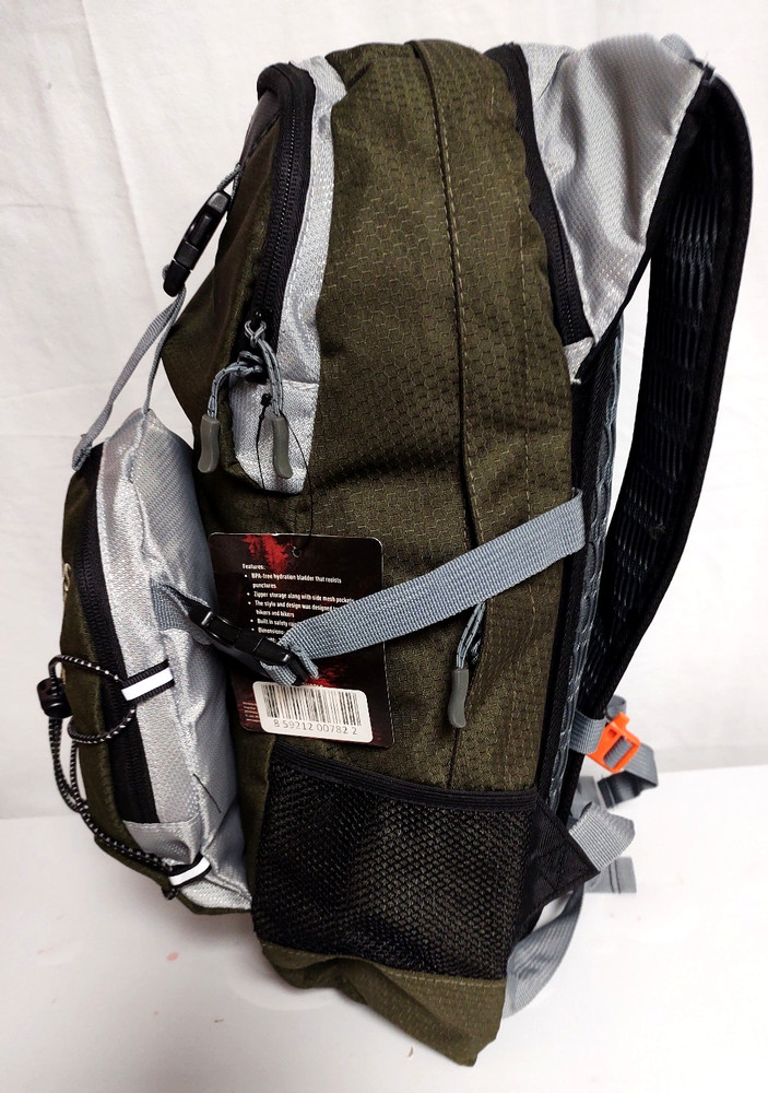NWT Osage River Drake Hydration Pack Green Backpack~Missing Hydration Parts