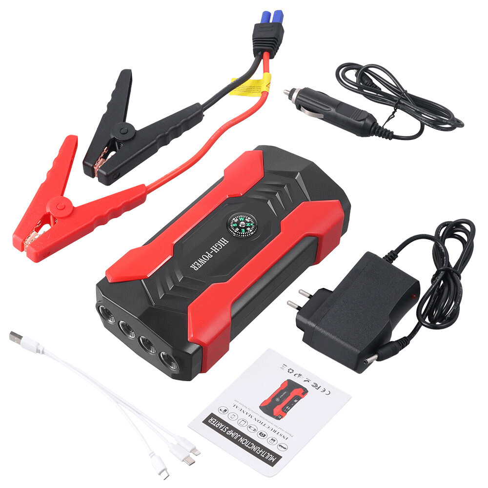 Vehicle Emergency Start Power Supply LED Emergency Light with Hazard Warning Function Dark