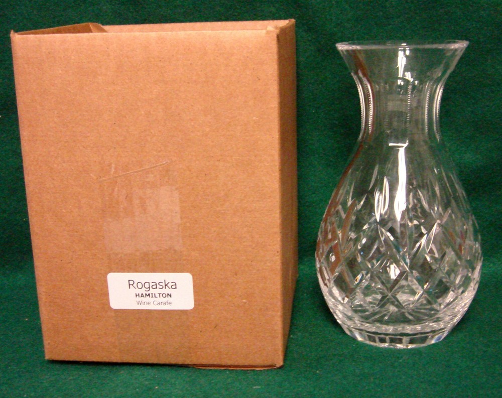 Rogaska HAMILTON Wine Carafe MINT IN BOX More Items Available