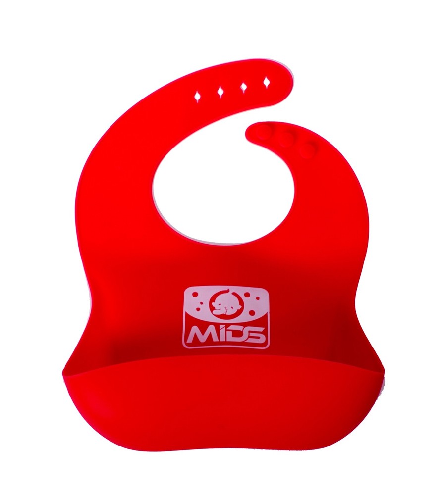 Soft Silicone Baby Bibs (2-Pack) Comfortable, Waterproof, Easy Clean, Adjustable