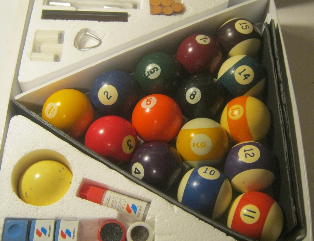 SPORTCRAFT Billiard Starter Set MOSTLY COMPLETE!!