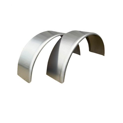 2-Pack Aluminum Round Smooth Trailer Cargo Fender 9" X 31" X 15" - 14 Gauge